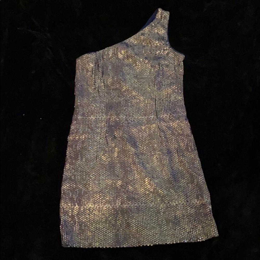 MODA International Asymmetrical Sequin Dress